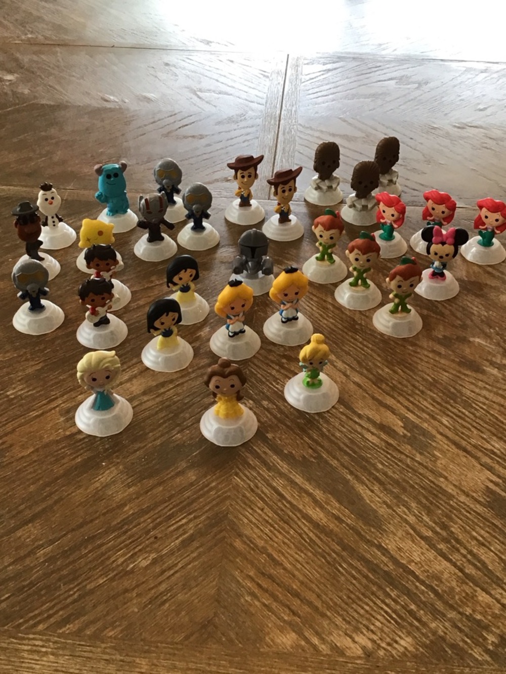 Disney figurines 2023 McDonald's Disney100 Happy Meal promotion.